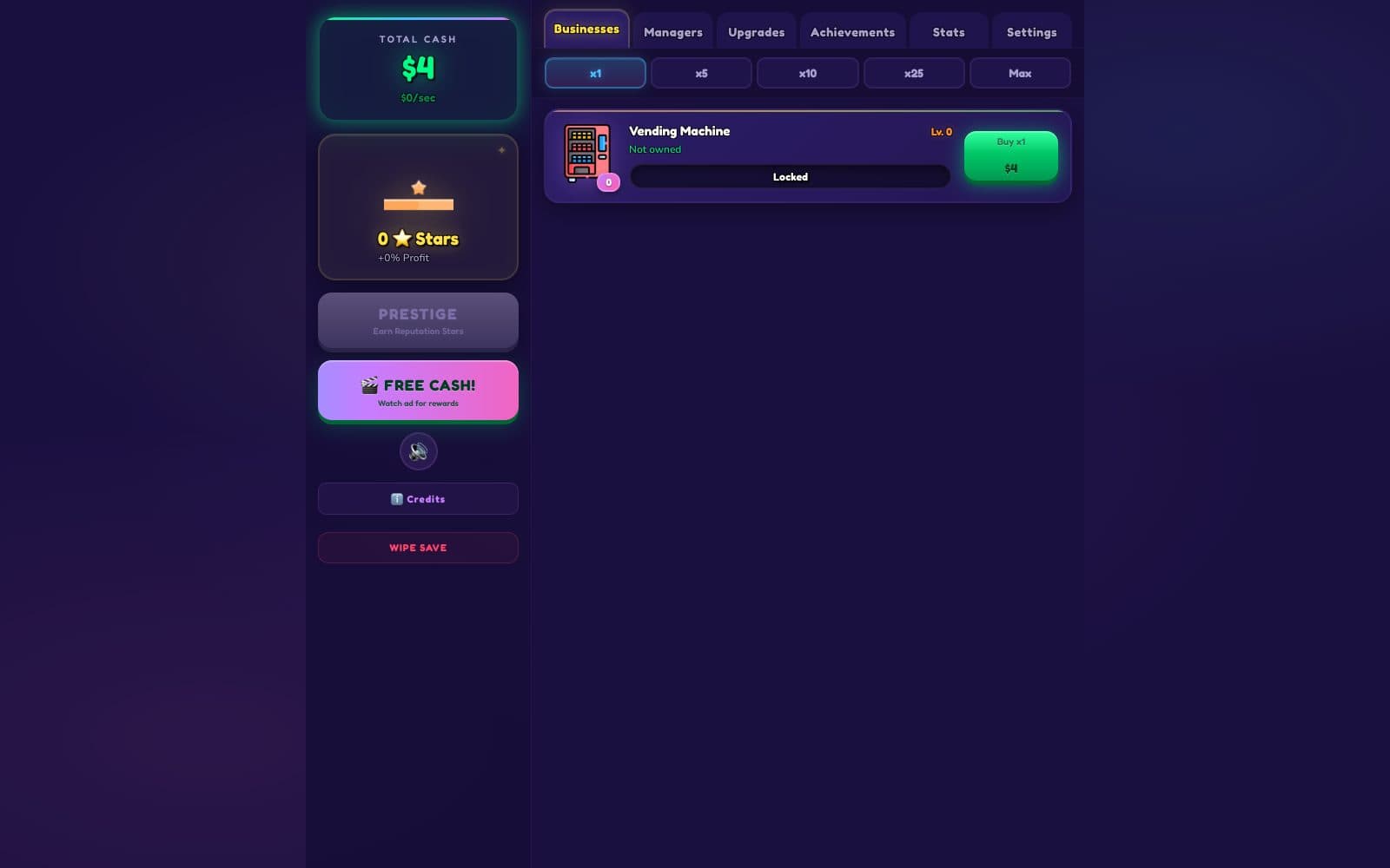 Night Market Tycoon — screenshot