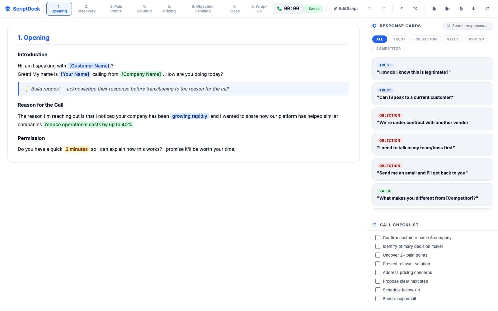 ScriptDeck — screenshot