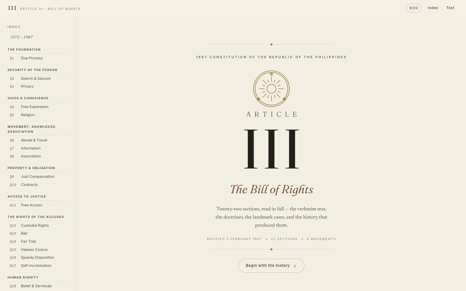 Article III: screenshot