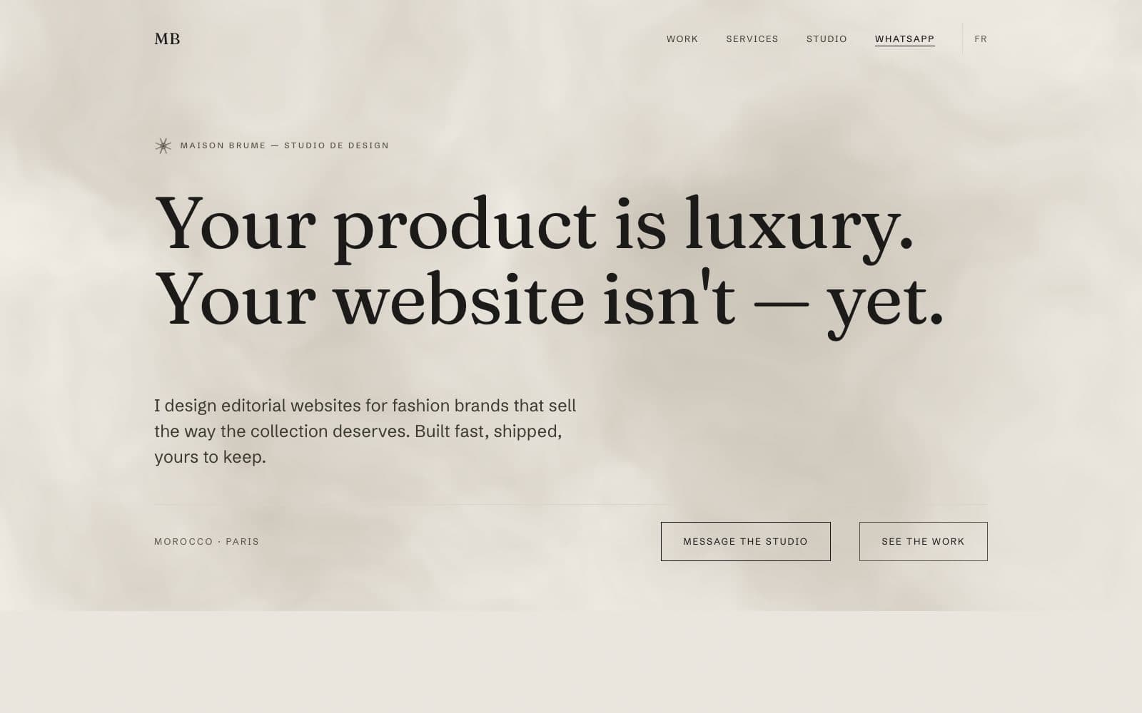 Maison Brume — screenshot